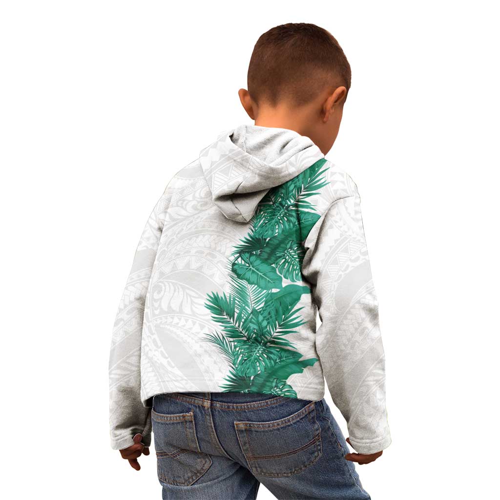 Hawaii Tropical Leaves Kid Hoodie Polynesian Pattern LT01 - Polynesian Pride