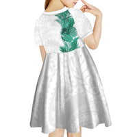 Hawaii Tropical Leaves Kid Short Sleeve Dress Polynesian Pattern LT01 - Polynesian Pride