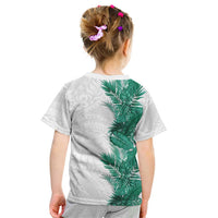 Hawaii Tropical Leaves Kid T Shirt Polynesian Pattern