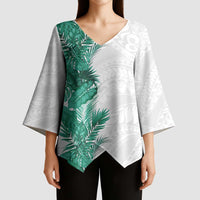 Hawaii Tropical Leaves Kimono Sleeve Blouse Polynesian Pattern LT01 - Polynesian Pride