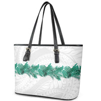 Hawaii Tropical Leaves Leather Tote Bag Polynesian Pattern LT01 - Polynesian Pride