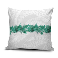 Hawaii Tropical Leaves Pillow Cover Polynesian Pattern LT01 White - Polynesian Pride