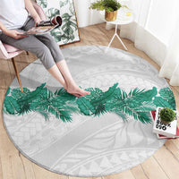 Hawaii Tropical Leaves Round Carpet Polynesian Pattern LT01 - Polynesian Pride