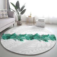 Hawaii Tropical Leaves Round Carpet Polynesian Pattern LT01 - Polynesian Pride