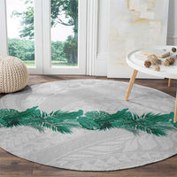 Hawaii Tropical Leaves Round Carpet Polynesian Pattern LT01 - Polynesian Pride