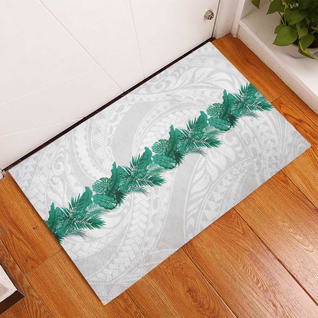Hawaii Tropical Leaves Rubber Doormat Polynesian Pattern LT01 - Polynesian Pride