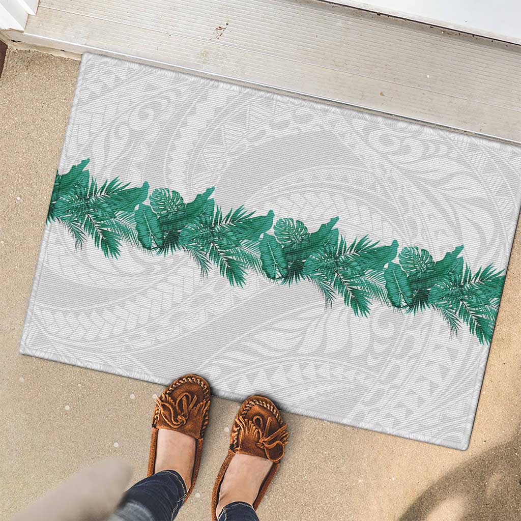 Hawaii Tropical Leaves Rubber Doormat Polynesian Pattern LT01 - Polynesian Pride