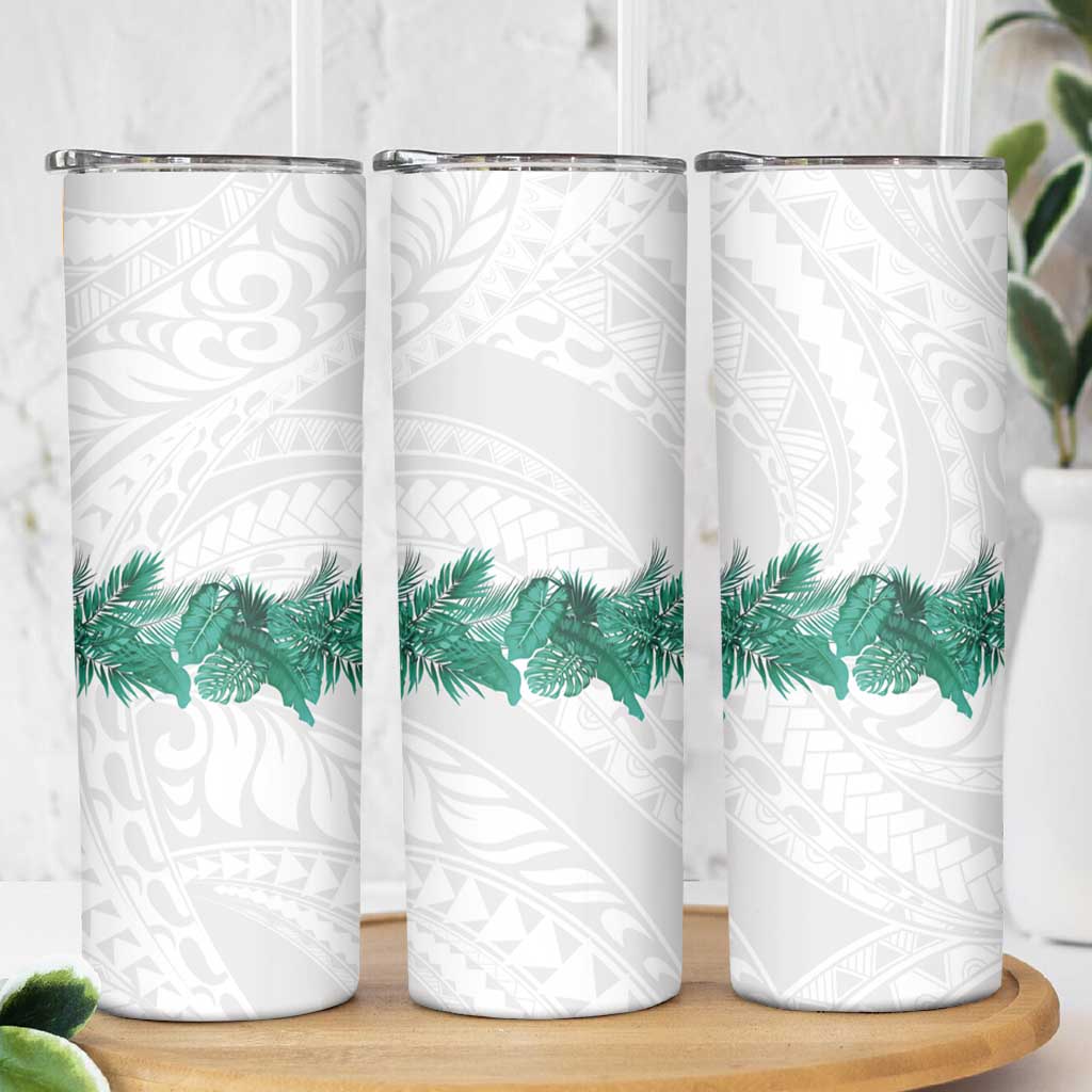 Hawaii Tropical Leaves Skinny Tumbler Polynesian Pattern LT01 - Polynesian Pride