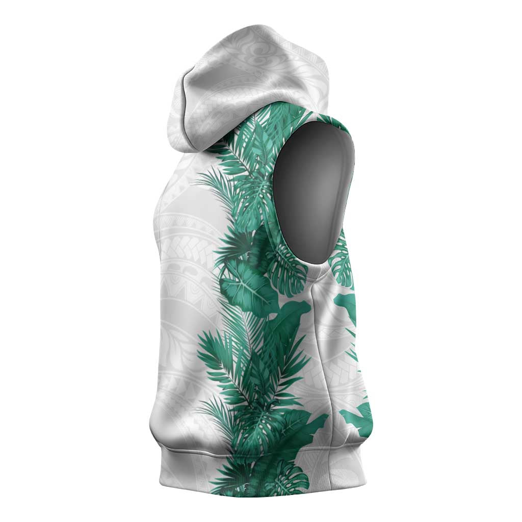 Hawaii Tropical Leaves Sleeveless Hoodie Polynesian Pattern LT01 - Polynesian Pride