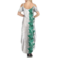 Hawaii Tropical Leaves Summer Maxi Dress Polynesian Pattern LT01 - Polynesian Pride