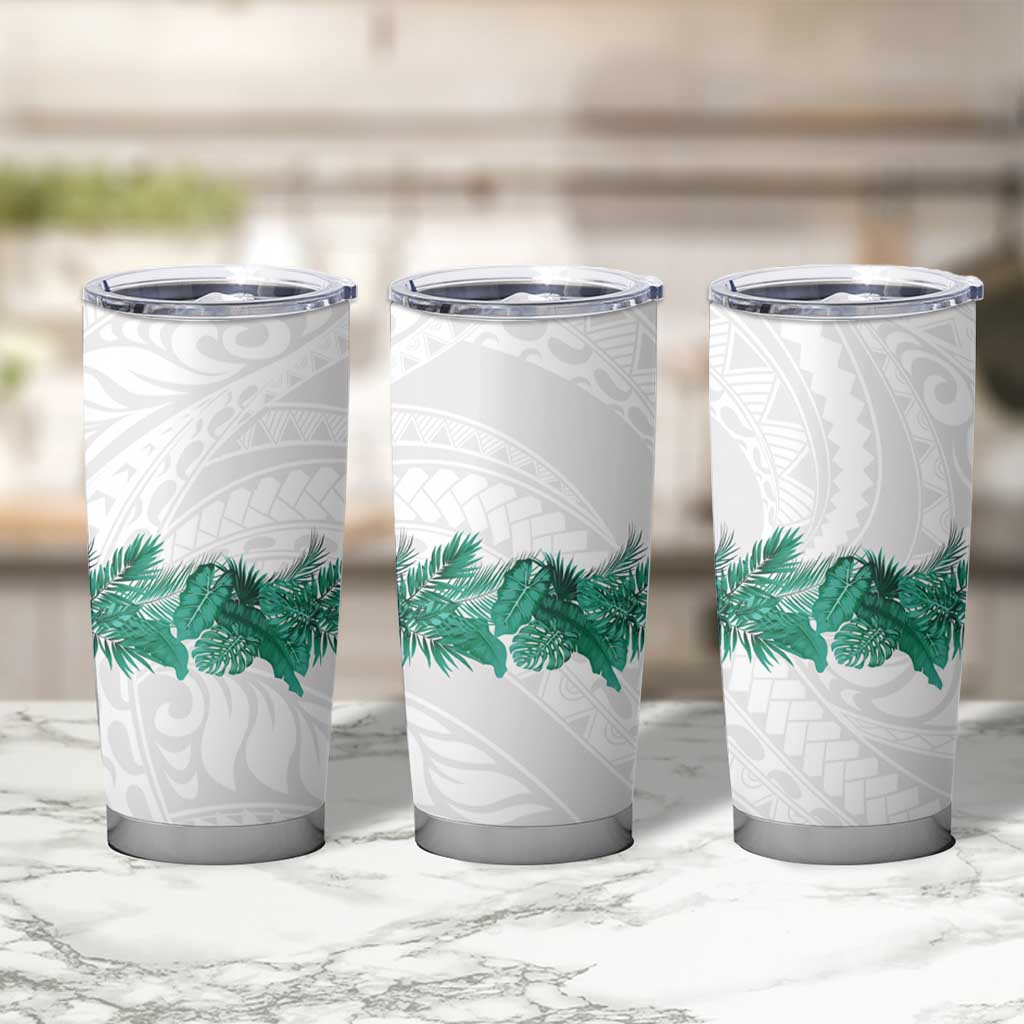Hawaii Tropical Leaves Tumbler Cup Polynesian Pattern LT01 - Polynesian Pride