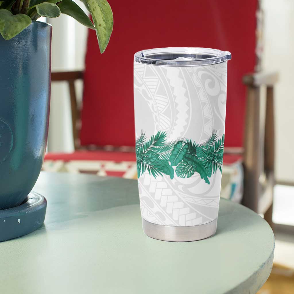 Hawaii Tropical Leaves Tumbler Cup Polynesian Pattern LT01 - Polynesian Pride
