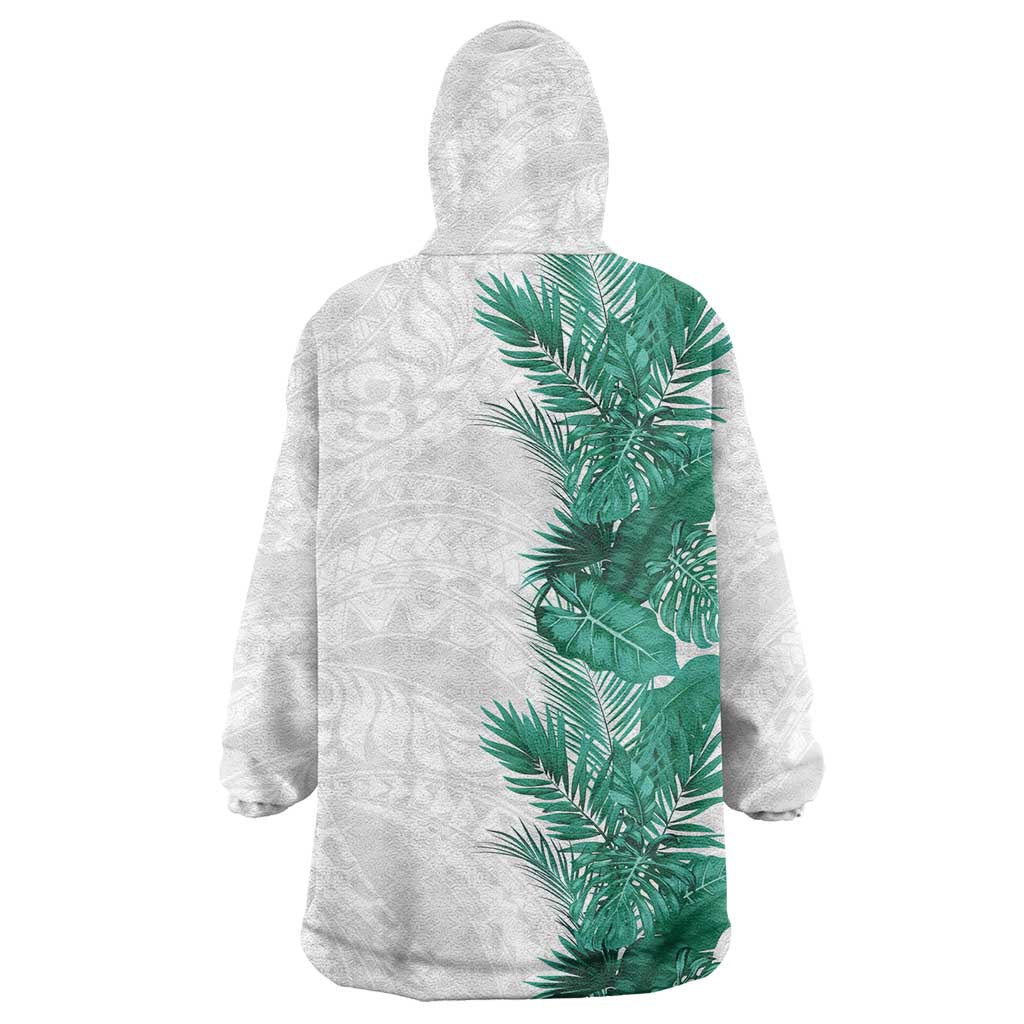 Hawaii Tropical Leaves Wearable Blanket Hoodie Polynesian Pattern LT01 - Polynesian Pride