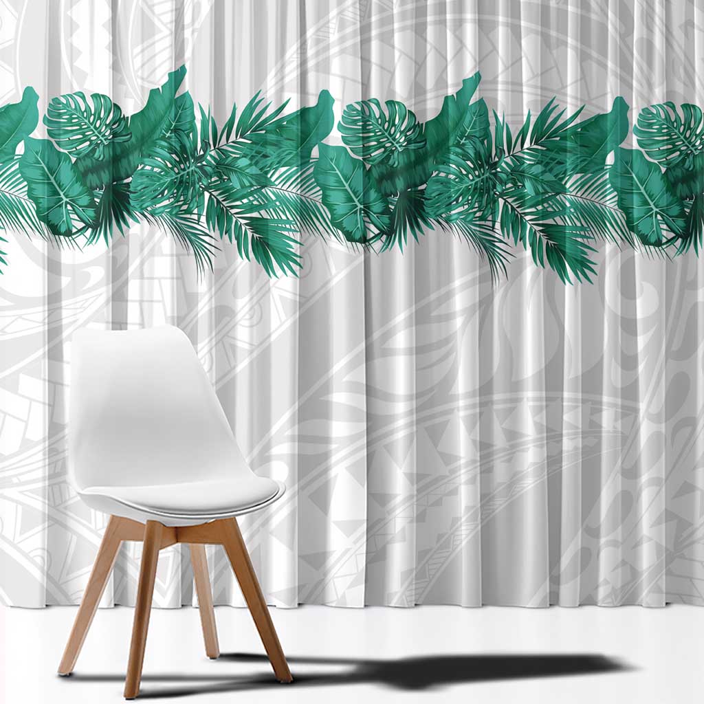 Hawaii Tropical Leaves Window Curtain Polynesian Pattern LT01 - Polynesian Pride