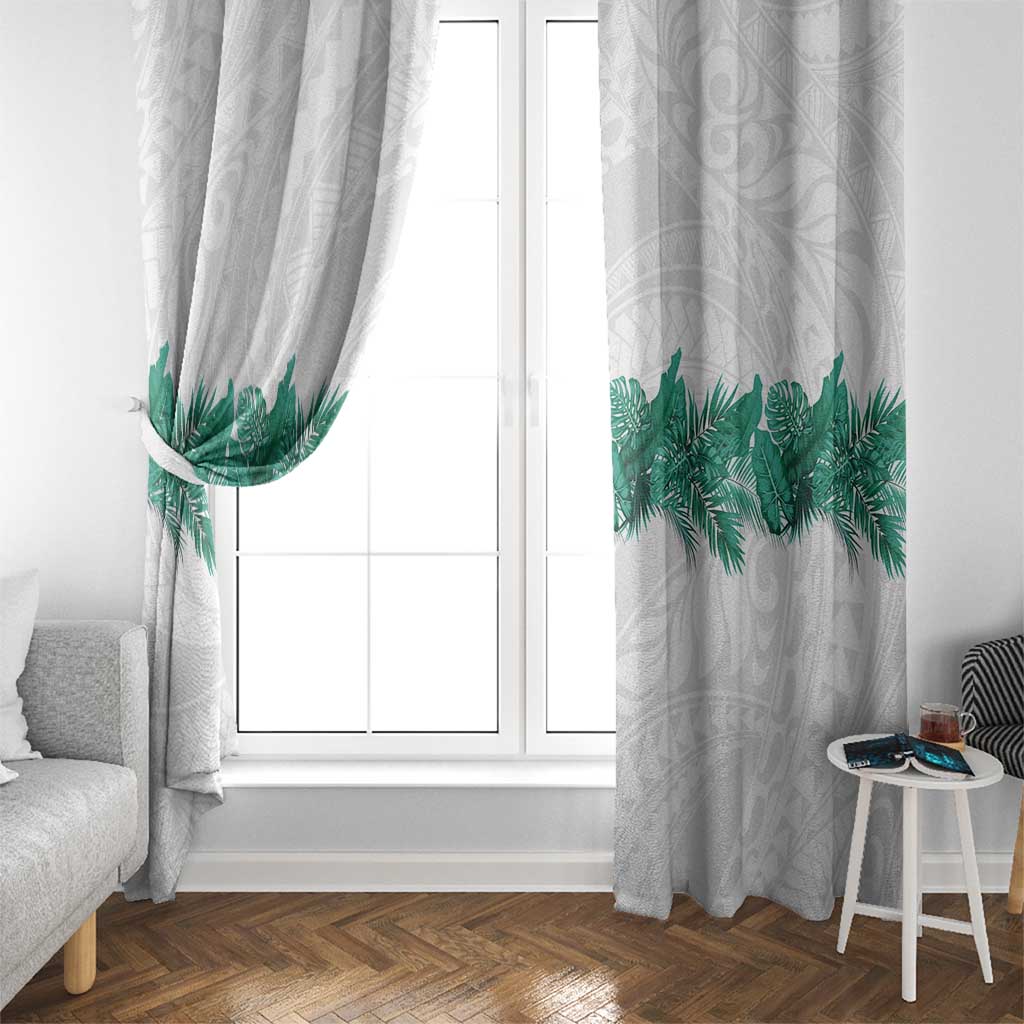 Hawaii Tropical Leaves Window Curtain Polynesian Pattern LT01 - Polynesian Pride