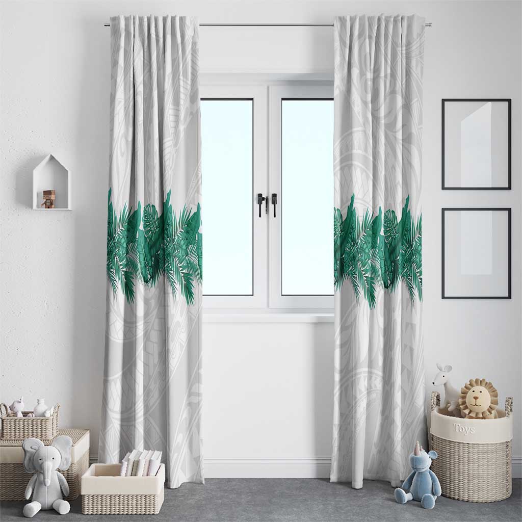 Hawaii Tropical Leaves Window Curtain Polynesian Pattern LT01 - Polynesian Pride