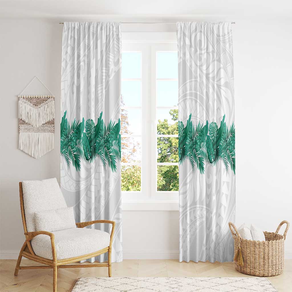 Hawaii Tropical Leaves Window Curtain Polynesian Pattern LT01 - Polynesian Pride