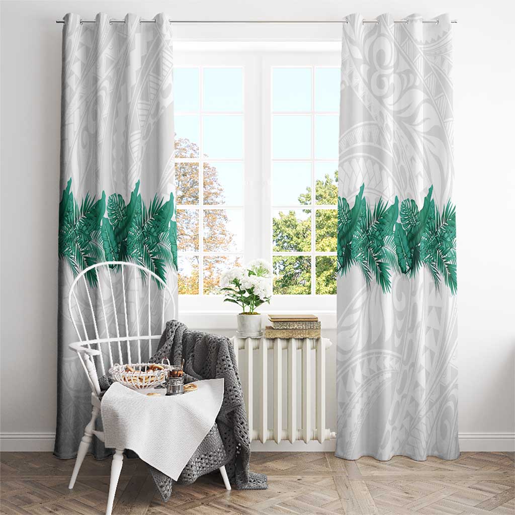 Hawaii Tropical Leaves Window Curtain Polynesian Pattern LT01 - Polynesian Pride