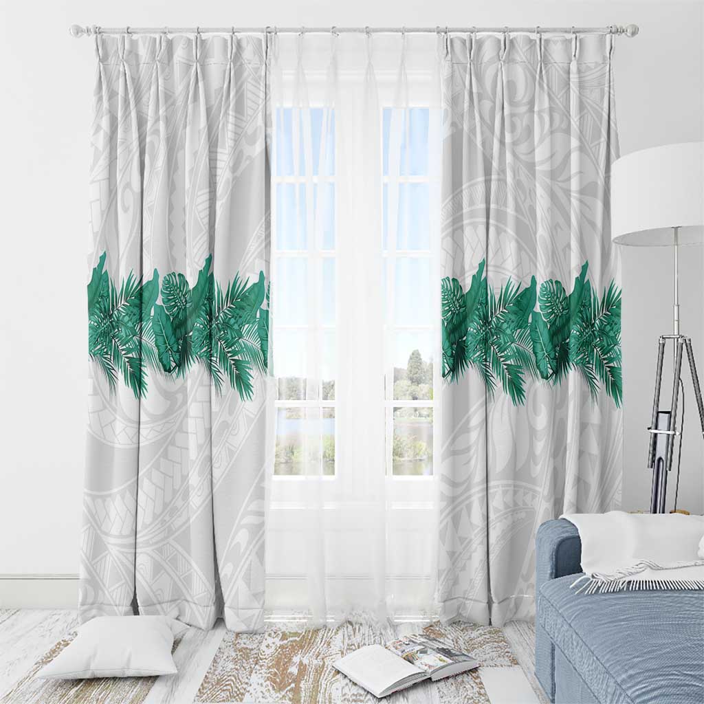 Hawaii Tropical Leaves Window Curtain Polynesian Pattern LT01 - Polynesian Pride