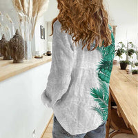 Hawaii Tropical Leaves Women Casual Shirt Polynesian Pattern LT01 - Polynesian Pride