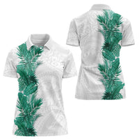 Hawaii Tropical Leaves Women Polo Shirt Polynesian Pattern LT01 - Polynesian Pride