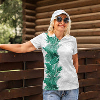 Hawaii Tropical Leaves Women Polo Shirt Polynesian Pattern LT01 - Polynesian Pride