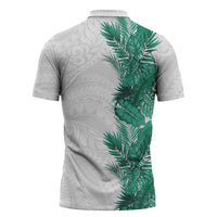 Hawaii Tropical Leaves Zipper Polo Shirt Polynesian Pattern LT01 - Polynesian Pride