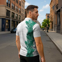 Hawaii Tropical Leaves Zipper Polo Shirt Polynesian Pattern LT01 - Polynesian Pride