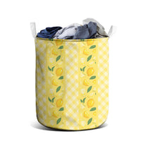 Hawaii Lemon Palaka Laundry Basket Striped Stylized LT01 - Polynesian Pride