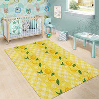 Hawaii Lemon Palaka Area Rug Striped Stylized LT01 - Polynesian Pride