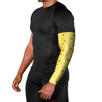 Hawaii Lemon Palaka Arm Sleeves Striped Stylized LT01 - Polynesian Pride
