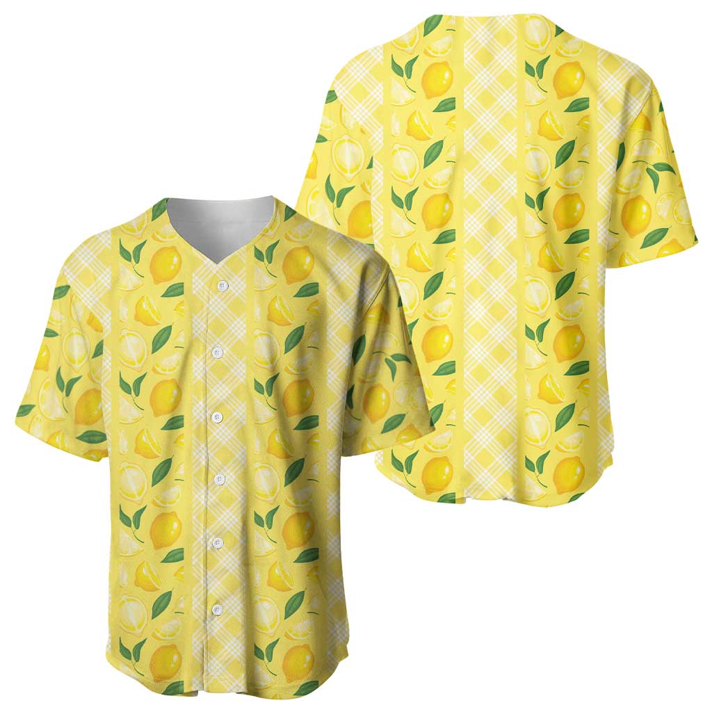 Hawaii Lemon Palaka Baseball Jersey Striped Stylized LT01 - Polynesian Pride