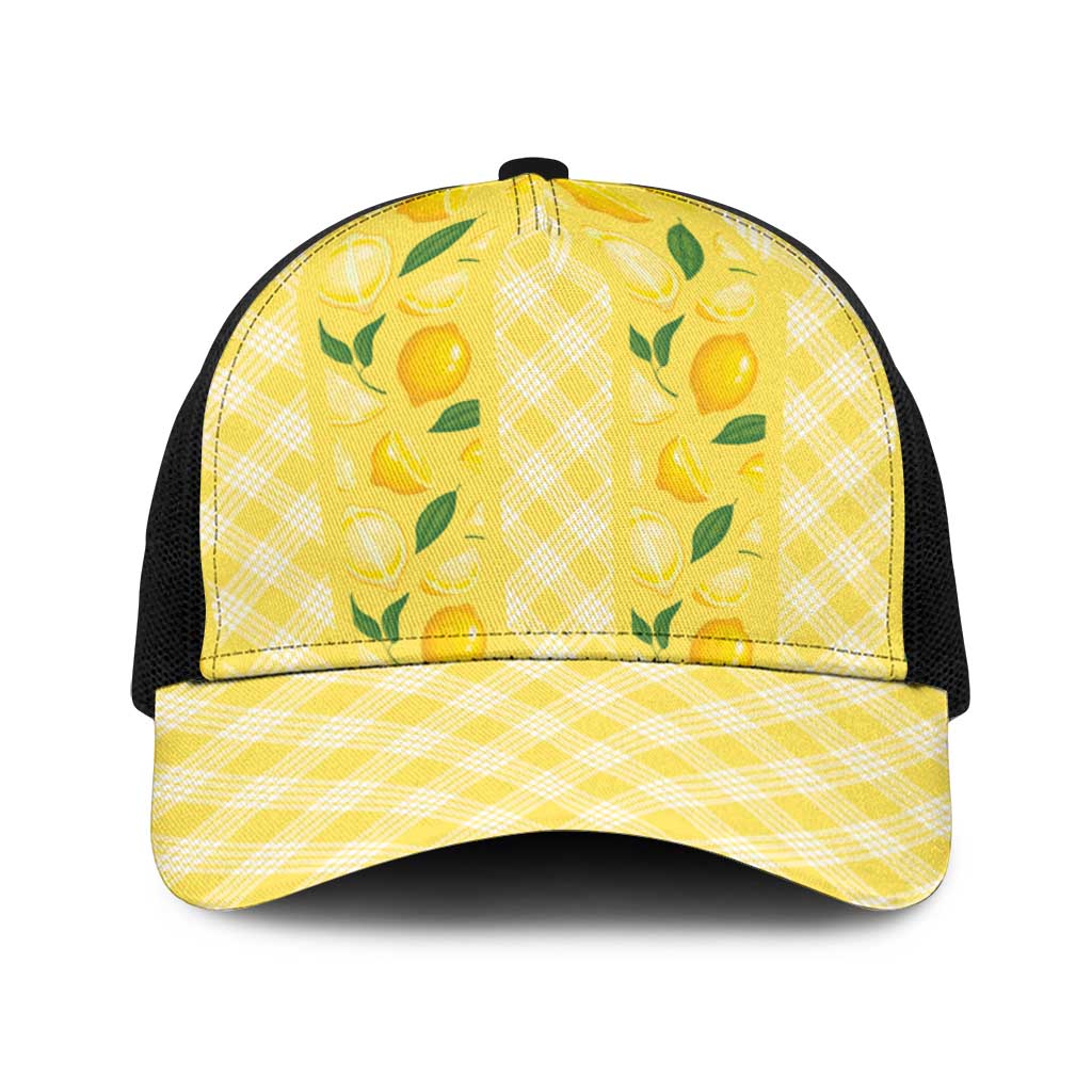Hawaii Lemon Palaka Baseball Net Cap Striped Stylized