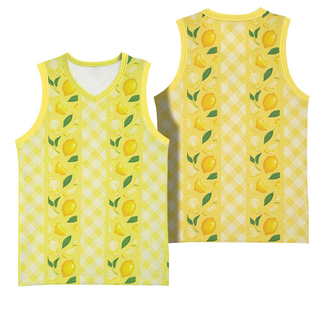 Hawaii Lemon Palaka Basketball Jersey Striped Stylized LT01 - Polynesian Pride
