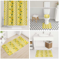 Hawaii Lemon Palaka Bathroom Set Striped Stylized LT01 - Polynesian Pride