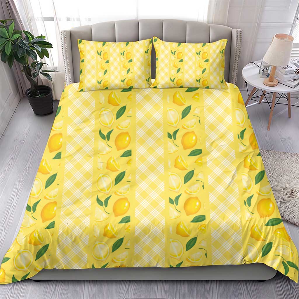 Hawaii Lemon Palaka Bedding Set Striped Stylized LT01 - Polynesian Pride