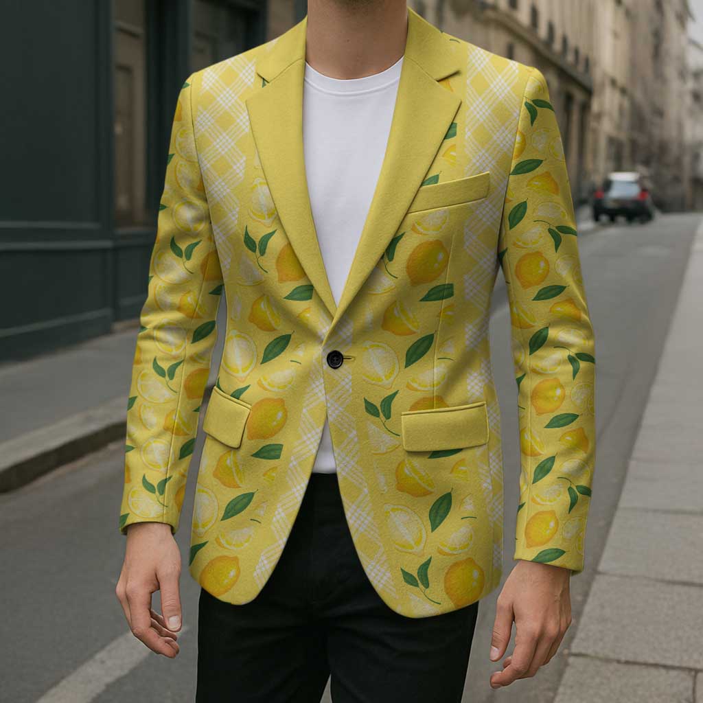 Hawaii Lemon Palaka Blazer Striped Stylized LT01 - Polynesian Pride