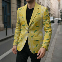 Hawaii Lemon Palaka Blazer Striped Stylized LT01 - Polynesian Pride