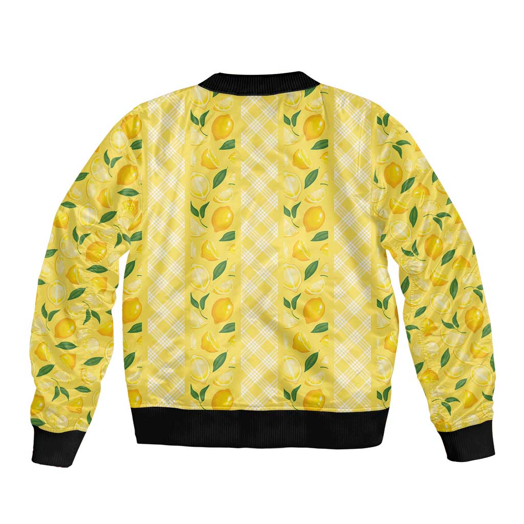 Hawaii Lemon Palaka Bomber Jacket Striped Stylized LT01 - Polynesian Pride