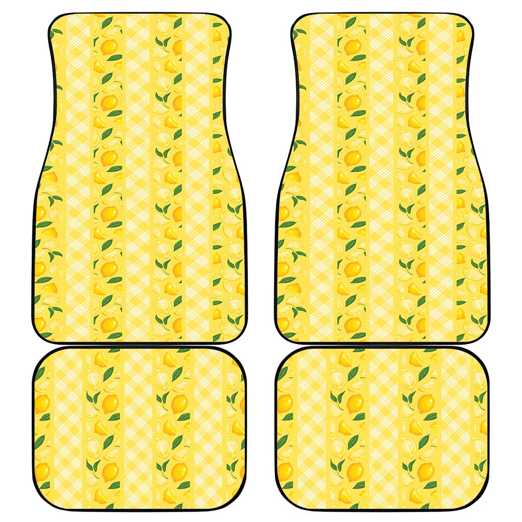 Hawaii Lemon Palaka Car Mats Striped Stylized LT01 - Polynesian Pride