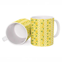 Hawaii Lemon Palaka Ceramic Mug Striped Stylized LT01 - Polynesian Pride