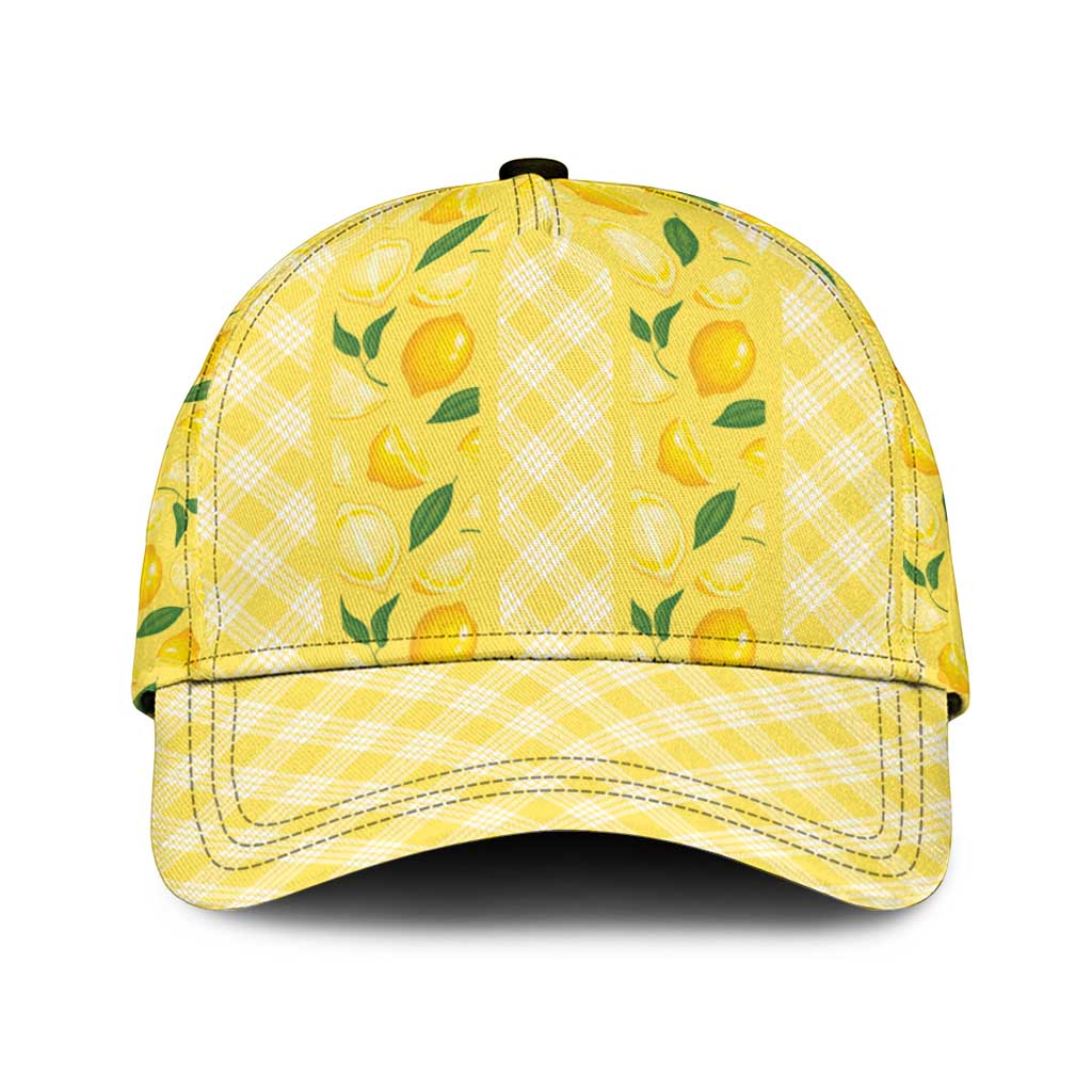 Hawaii Lemon Palaka Classic Cap Striped Stylized LT01 Universal Fit Yellow - Polynesian Pride