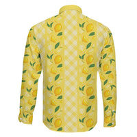 Hawaii Lemon Palaka Family Matching Off Shoulder Short Dress and Hawaiian Shirt Striped Stylized LT01 - Polynesian Pride