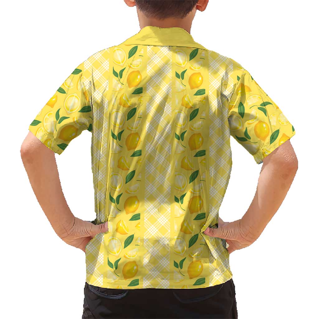 Hawaii Lemon Palaka Family Matching Puletasi and Hawaiian Shirt Striped Stylized LT01 - Polynesian Pride