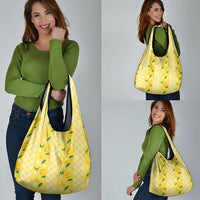 Hawaii Lemon Palaka Grocery Bag Striped Stylized LT01 - Polynesian Pride