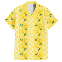 Hawaii Lemon Palaka Hawaiian Shirt Striped Stylized LT01 Yellow - Polynesian Pride