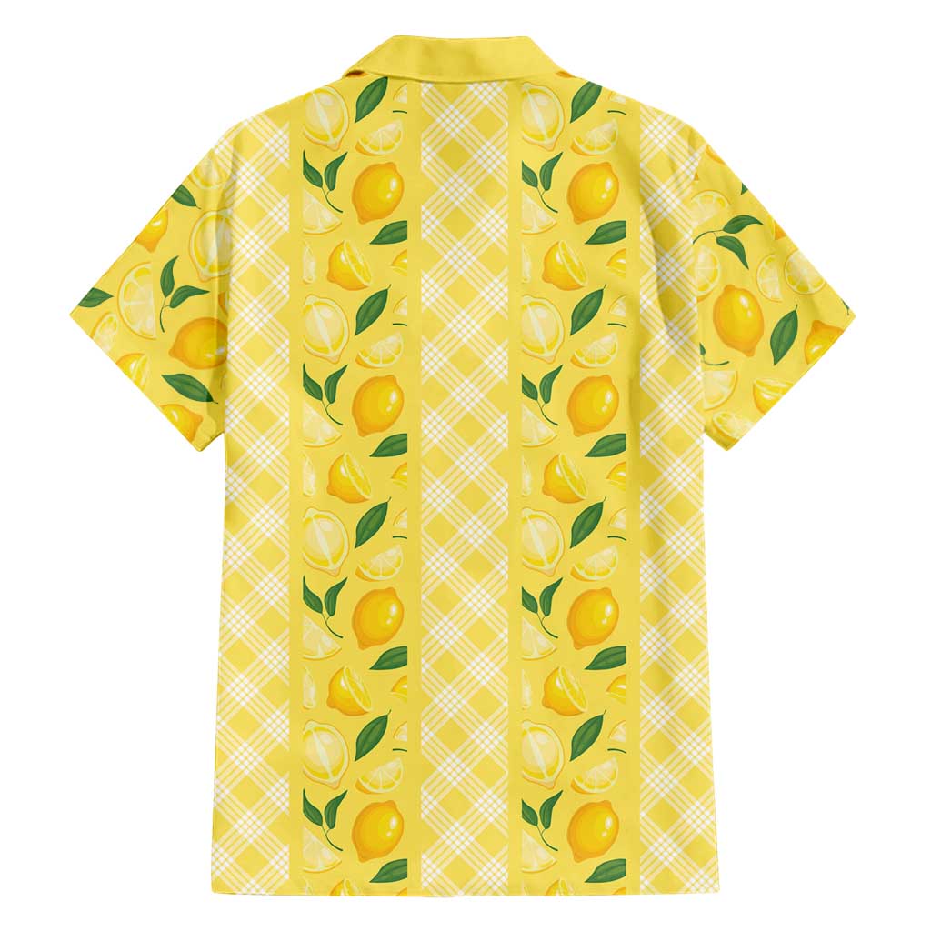 Hawaii Lemon Palaka Hawaiian Shirt Striped Stylized LT01 - Polynesian Pride