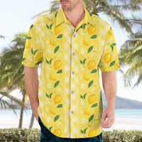 Hawaii Lemon Palaka Hawaiian Shirt Striped Stylized LT01 - Polynesian Pride