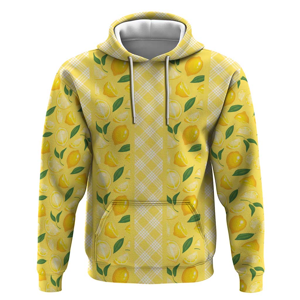 Hawaii Lemon Palaka Hoodie Striped Stylized LT01 Pullover Hoodie Yellow - Polynesian Pride