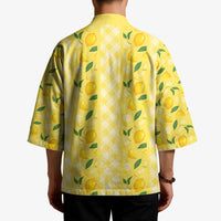 Hawaii Lemon Palaka Kimono Striped Stylized LT01 - Polynesian Pride
